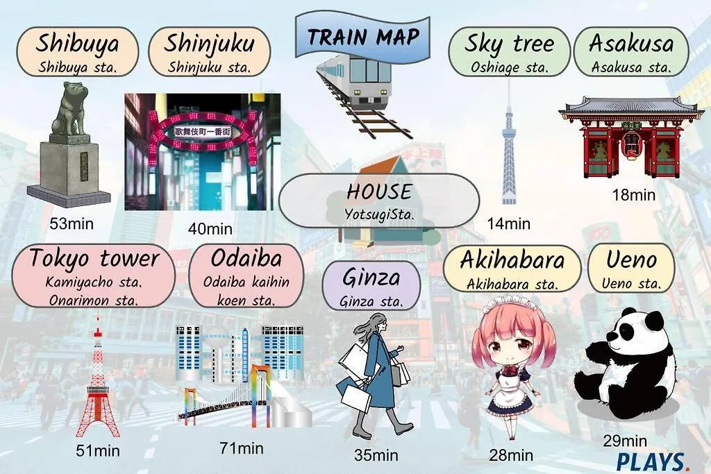 Max12Ppl!7M Walk From Station!Japan Style House! Apartment Tokyo